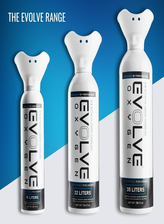 إيفولف عبوة أكسجين نقي من إيفولف سعة 15 لترًا مع كوب تنفس | عبوة أكسجين محمولة | مثالية للاستخدام المنزلي والأنشطة الخارجية | مصممة من قبل رجال الإطفاء | صنع في الولايات المتحدة الأمريكية | عبوة من 3 قطع - Image 5